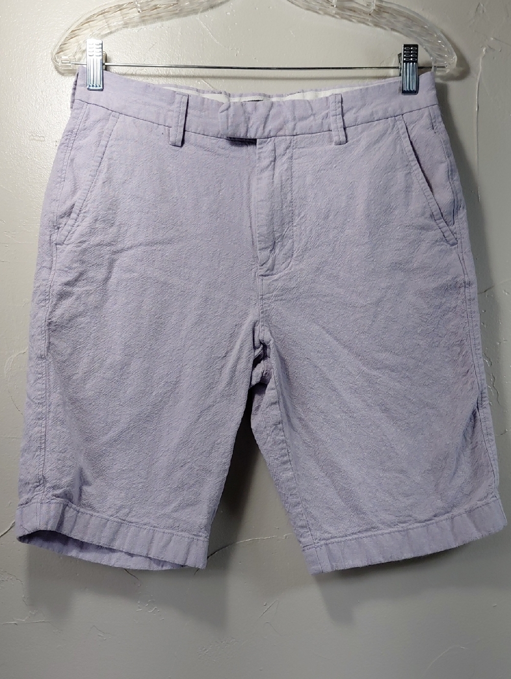 J. Crew Men's Light Lavender Rivington Linen Shorts 29W